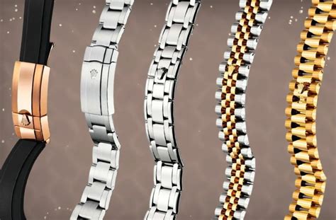 rolex datejust leather bracelet|rolex watch bracelet types.